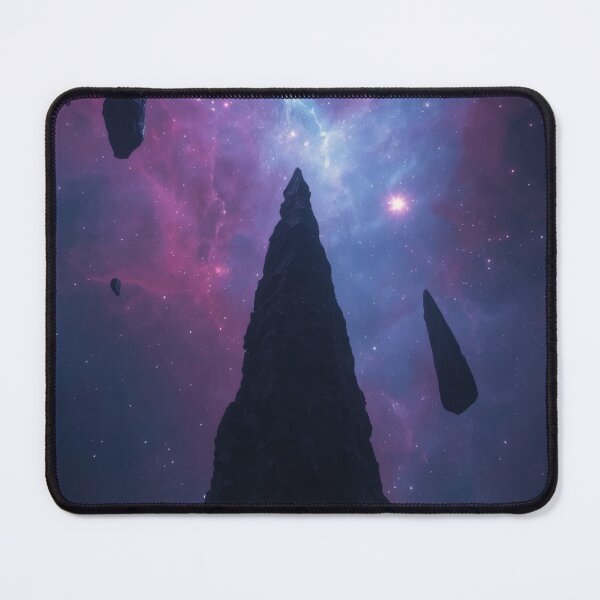 Item preview, Obsidian Spire Reaching Into Cosmic Magenta Nebula designed and sold by monkeybusiness.pt.