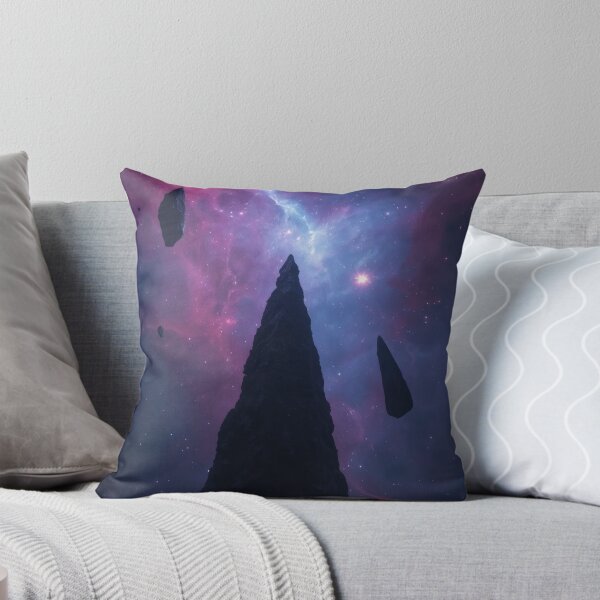 Item preview, Obsidian Spire Reaching Into Cosmic Magenta Nebula designed and sold by monkeybusiness.pt.