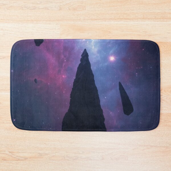 Item preview, Obsidian Spire Reaching Into Cosmic Magenta Nebula designed and sold by monkeybusiness.pt.