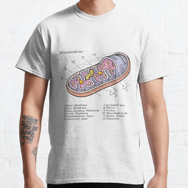 Mitochondrion Cell Biology Diagram Classic T-Shirt