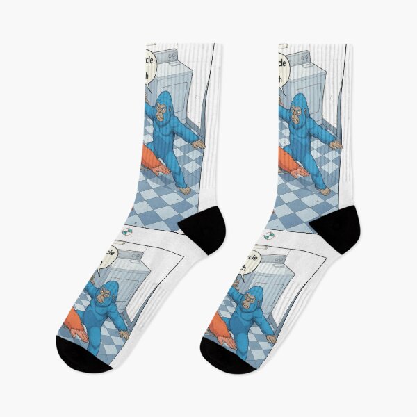 Item preview, Funny Laundry Room Yoga Warrior Pose Bigfoot Cartoon Workout Humor designed and sold by Whimsy Trail Co.