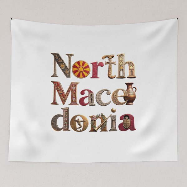 Item preview, North Macedonia – Cultural Heritage & Symbols Art designed and sold by VladisWorld.