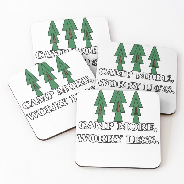 Item preview, Camp More Worry Less - Vintage Camping Outdoors Shirt designed and sold by Jeffydesign.