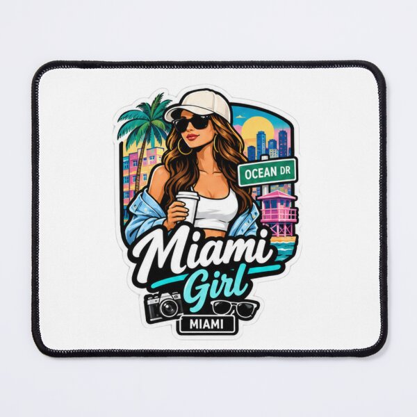 Item preview, Miami Girl Florida Beach Travel designed and sold by lorand-designs.