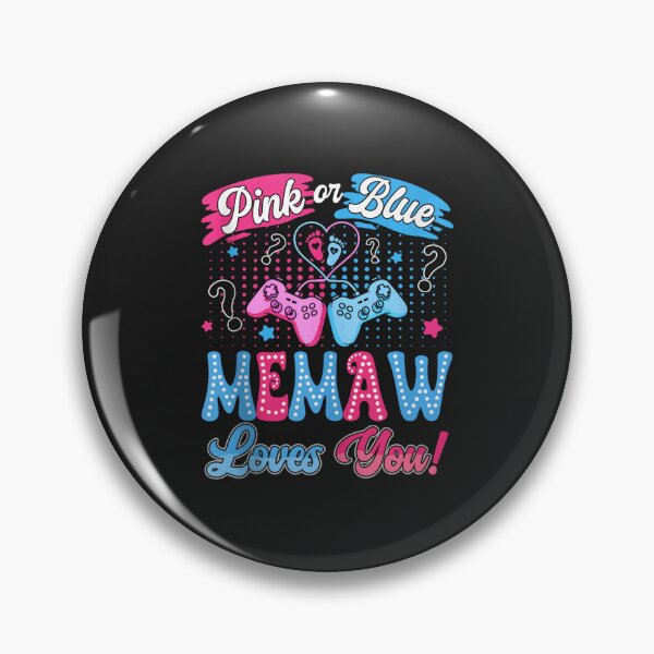 Item preview, Pink or Blue Memaw Loves You Gamer Gender Reveal Party designed and sold by abig-eiyana.