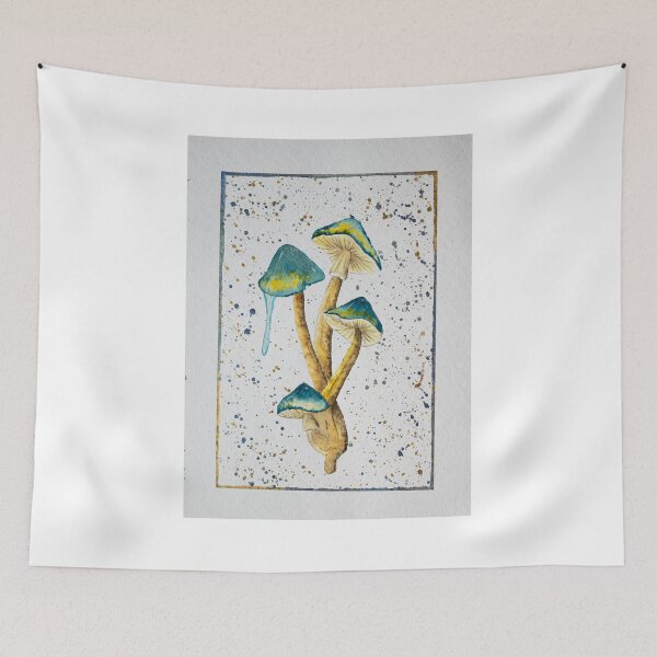 Item preview, Blue Magic Mushrooms designed and sold by SaltyHuesArt.