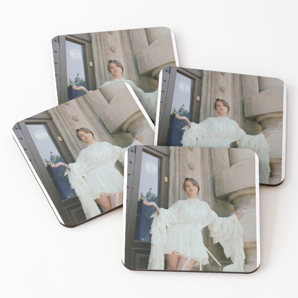Item preview, Young Woman In White Lace Dress Beside Historic Building designed and sold by Kellesu.