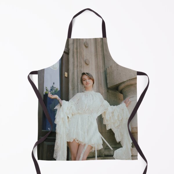 Item preview, Young Woman In White Lace Dress Beside Historic Building designed and sold by Kellesu.