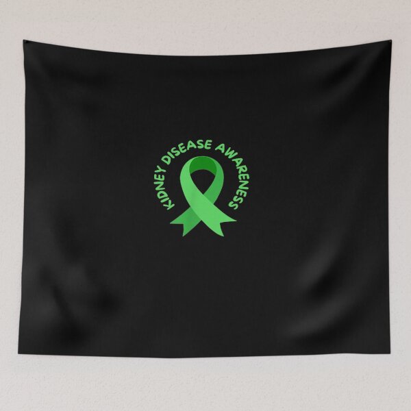 Item preview, Kidney Disease Awareness Green Ribbon designed and sold by ianpowell39.