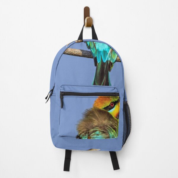 Item preview, Rainbow Bee Eater Bird Perched On Dry Branch designed and sold by Kellesu.