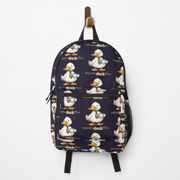 Item preview, Unproductive office duck with coffee designed and sold by LiskoDesign.