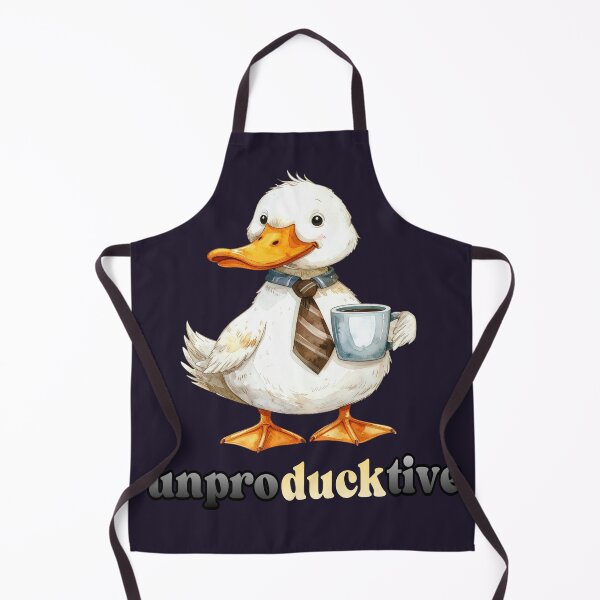 Item preview, Unproductive office duck with coffee designed and sold by LiskoDesign.