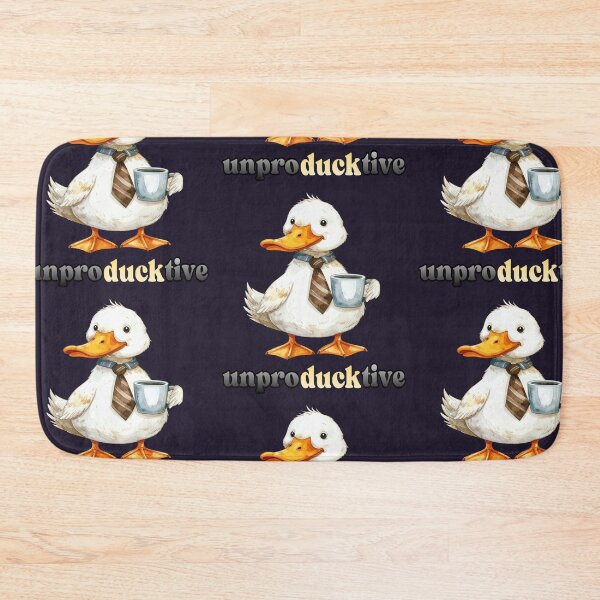 Item preview, Unproductive office duck with coffee designed and sold by LiskoDesign.