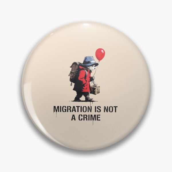 Item preview, Banksy - Migration is not a crime designed and sold by 123ks.
