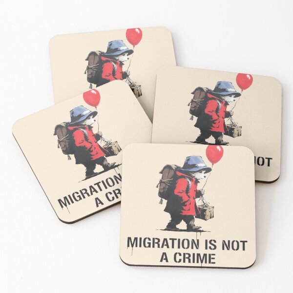 Item preview, Banksy - Migration is not a crime designed and sold by 123ks.