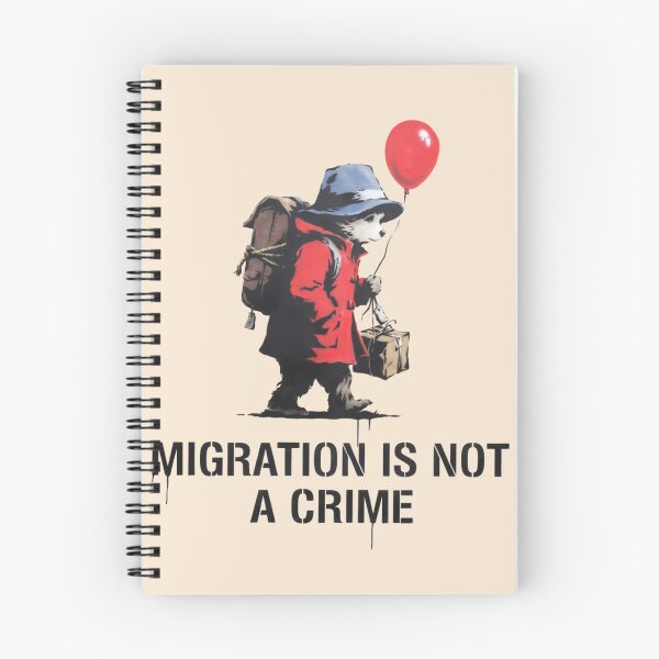 Item preview, Banksy - Migration is not a crime designed and sold by 123ks.