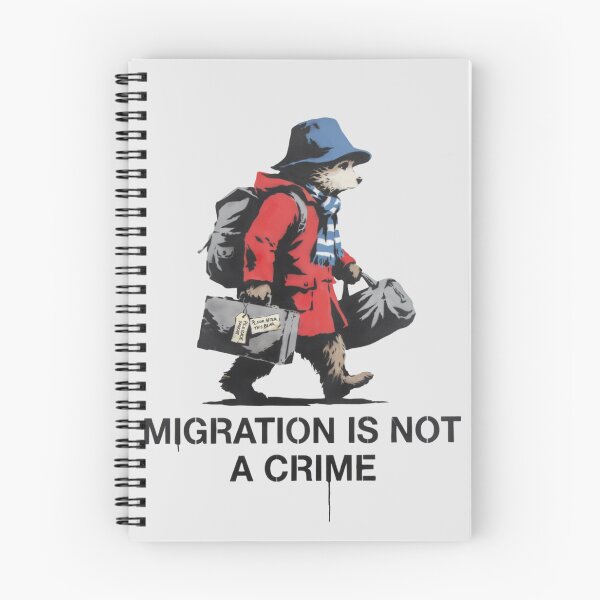 Item preview, Banksy Graffiti - Migration is not a crime designed and sold by 123ks.