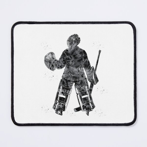 Item preview, Ice Hockey Goalie Watercolor Art designed and sold by Liededrom..