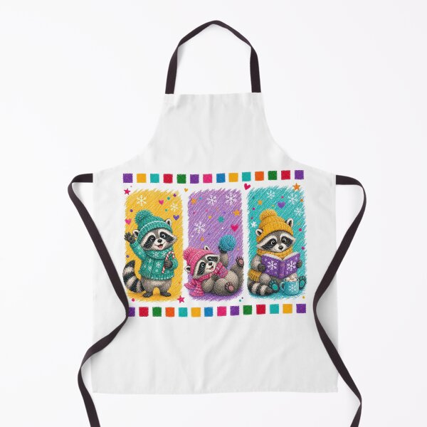 Item preview, Amigos invernales de mapaches - Navidad acogedora y colorida designed and sold by JessArty.