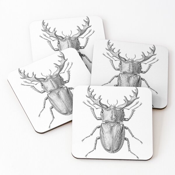 Item preview, Stag Beetle Vintage Engraving Halloween Design designed and sold by luisluisluis.