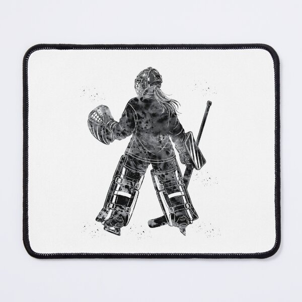 Item preview, Female Ice Hockey Goalie Watercolor Art designed and sold by Liededrom..