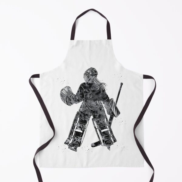 Item preview, Female Ice Hockey Goalie Watercolor Art designed and sold by Liededrom..