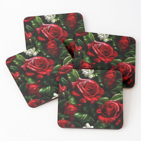 Item preview, Polished Metal Red Roses  designed and sold by Digital Attic 95.