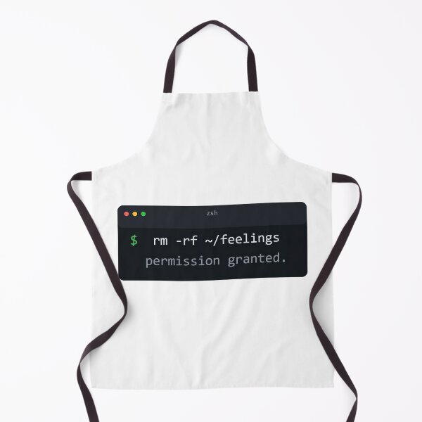 Item preview, Permission Granted Feelings Terminal Programmer Humor designed and sold by Bianca Oltean.