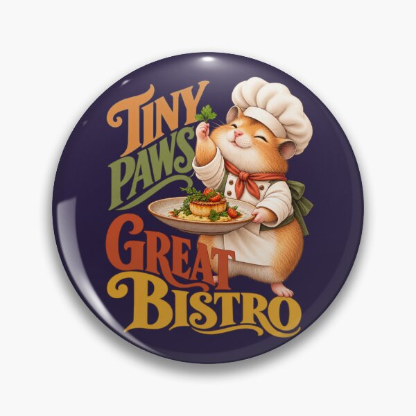 Item preview, Tiny Paws Great Bistro Hamster Chef designed and sold by PunchDrop.