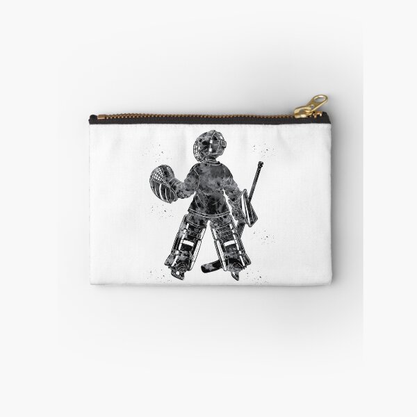 Item preview, Little Boy Ice Hockey Goalie Watercolor Art designed and sold by Liededrom..
