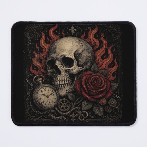 Item preview, ArtSkullRoseVintageGothicDesign designed and sold by Artrendzs.