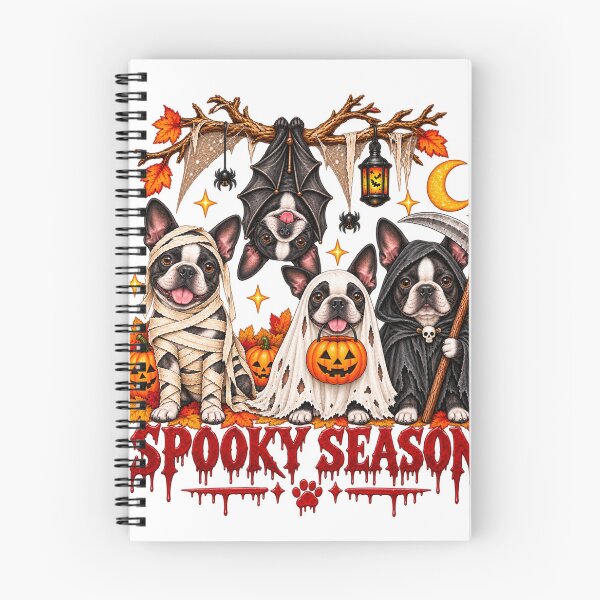 Item preview, Spooky Boston Terrier Mummy Ghost Halloween designed and sold by luu phong.