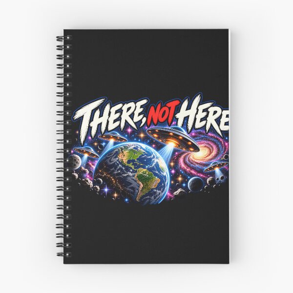 Item preview, 'There Not Here' UFO, UAP, Alien Galaxy Retro Sci-Fi designed and sold by Genius Geek.