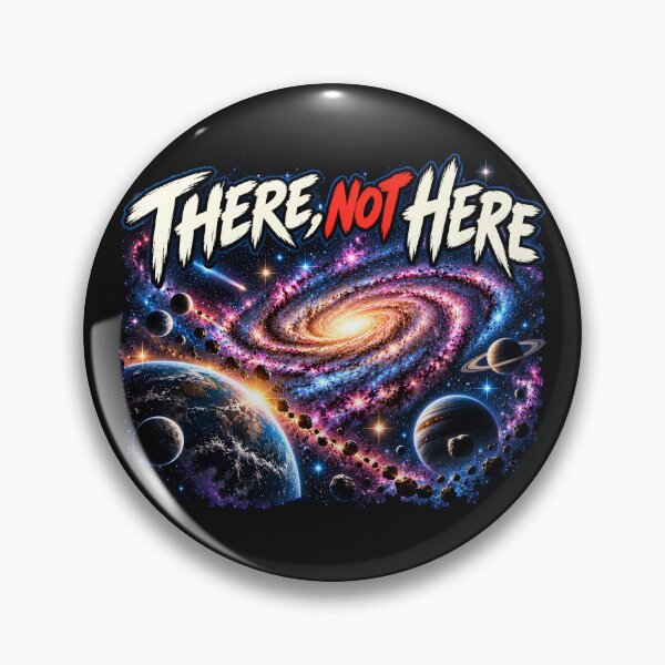 Item preview, 'There Not Here' UFO, UAP, Alien Galaxy Retro Sci-Fi designed and sold by Genius Geek.