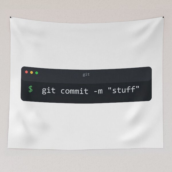 Item preview, Commit Message Stuff Git Terminal Programmer Humor designed and sold by Bianca Oltean.