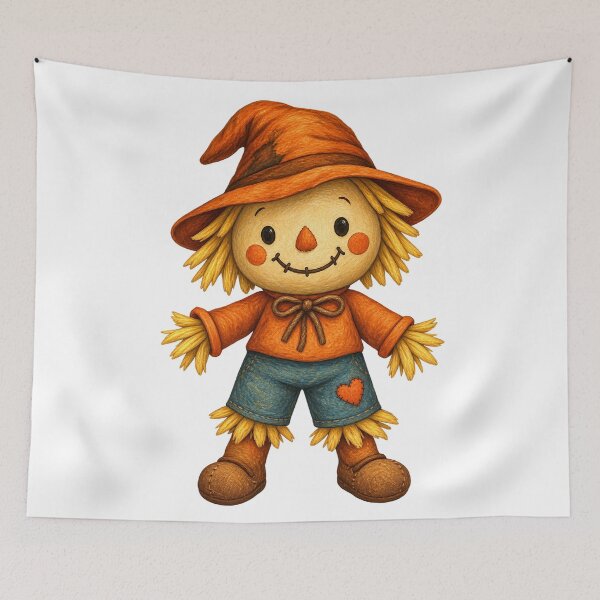 Item preview, The Pumpkin Patch Scarecrow | Cute Fall Character designed and sold by Whatever Works.
