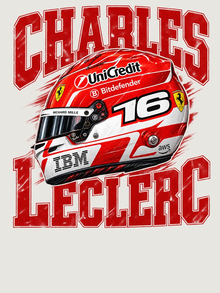 Imagen 6 de 6, Sudadera oversize prémium con la obra Charles Leclerc, diseñada y vendida por GraphRealm.