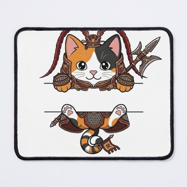 Item preview, Cute General Cat Peeking - Calico Warrior Cat designed and sold by PetalsPaws.