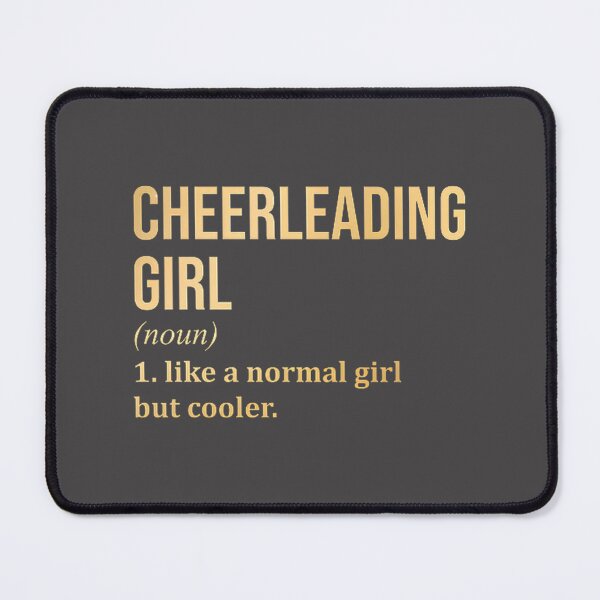 Item preview, Cheerleading Girl Definition Typography Design in Gold Style designed and sold by favouriteraul.
