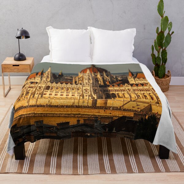 Item preview, Hungarian Parliament Building Budapest At Golden Hour designed and sold by Kellesu.