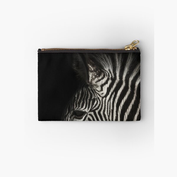 Item preview, Zebra Side Profile Portrait On Dark Background designed and sold by Kellesu.