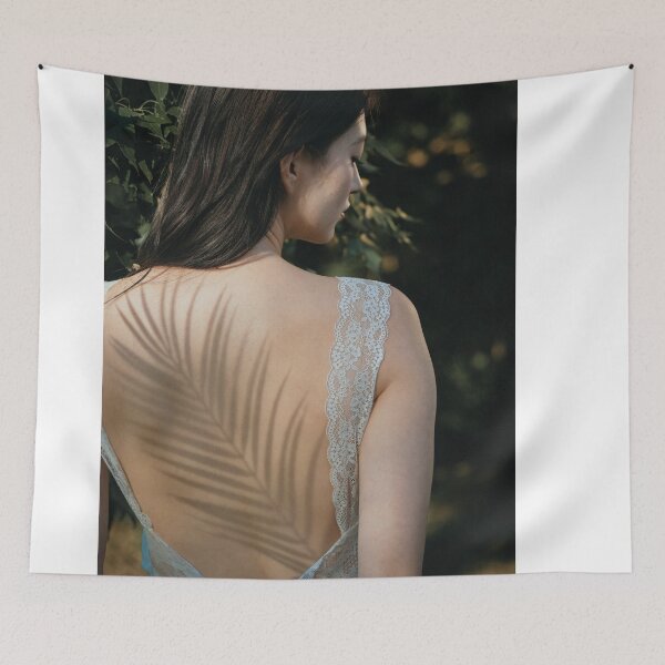 Item preview, Palm Leaf Shadow Cast On Woman Back In Sun designed and sold by Kellesu.