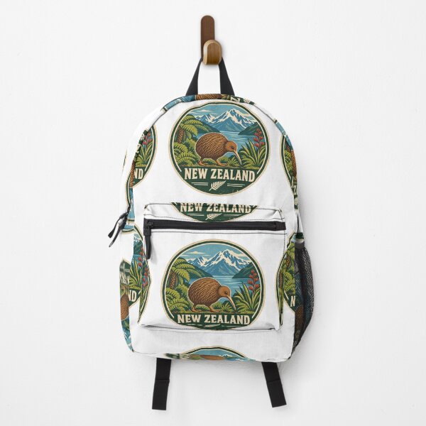 Item preview, New Zealand Kiwi Bird Vintage Travel & Wildlife Design | Retro NZ Adventure designed and sold by Globalcitytees.