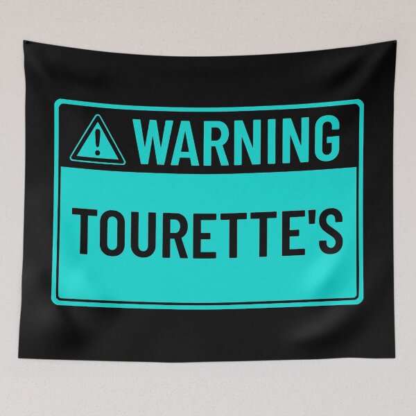 Item preview, Warning: Tourette's designed and sold by mr-k-store.