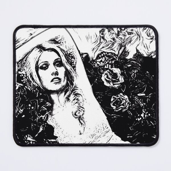 Item preview, Katherine McNamara, edición de flores en blanco y negro designed and sold by simpleswift.