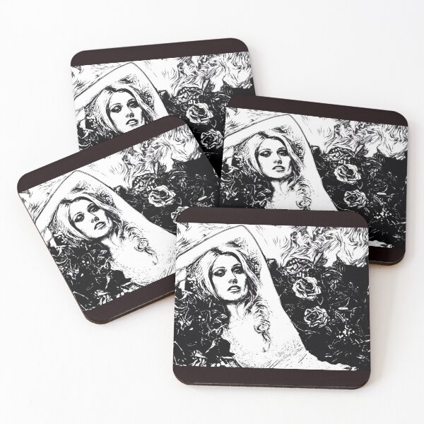 Item preview, Katherine McNamara, black and white flowers edit designed and sold by simpleswift.