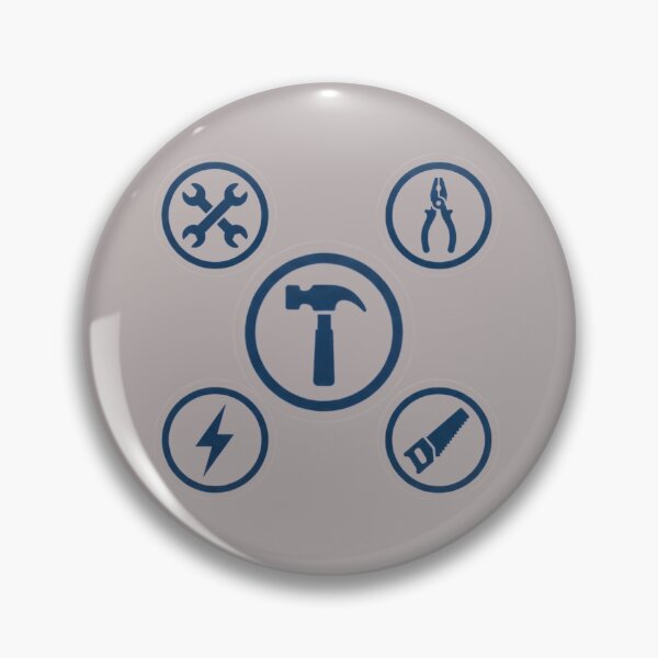 Item preview, Mechanic Tools Hardware Store Construction Blue Emblem    designed and sold by bvdesignart.