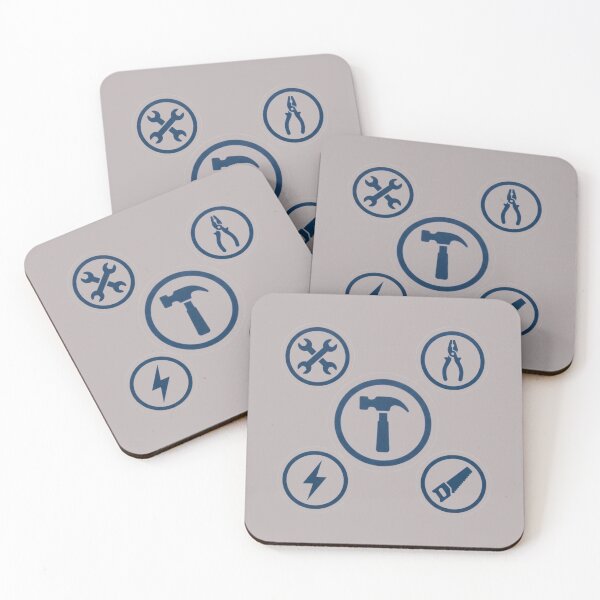 Item preview, Mechanic Tools Hardware Store Construction Blue Emblem    designed and sold by bvdesignart.