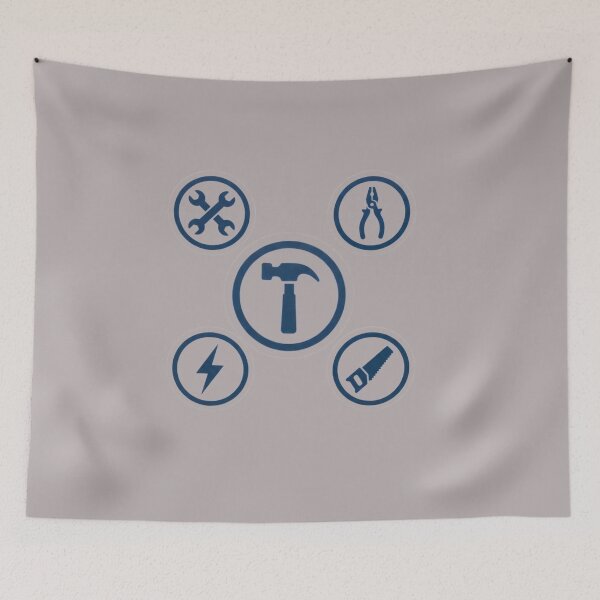 Item preview, Mechanic Tools Hardware Store Construction Blue Emblem    designed and sold by bvdesignart.