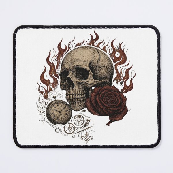 Item preview, ArtSkullRoseVintageGothicDesign designed and sold by Artrendzs.